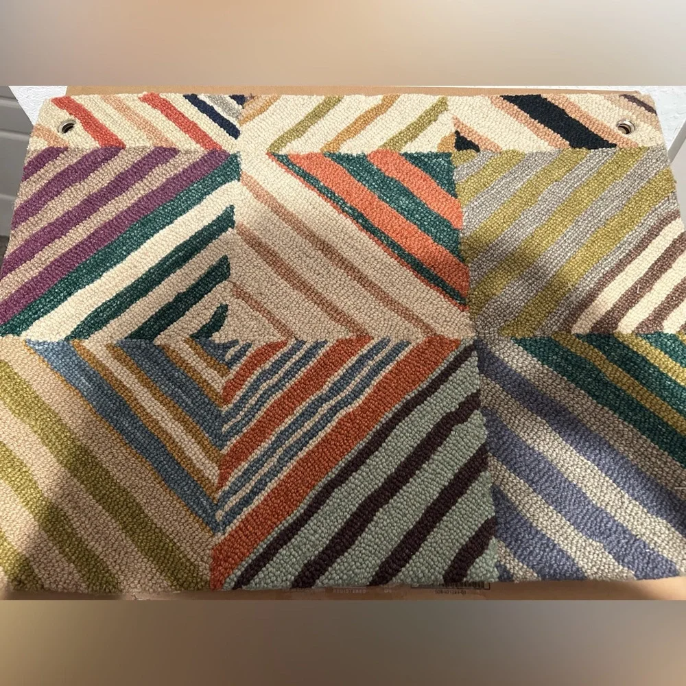 Dash and Albert A “Potter” multi hooked wool rug!